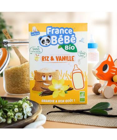 FRANCE B B BIO - Organic Vanilla Rice Cereals for Babies from 4 months - Pack of 3 x 200g - Buy Online on GoSupps.com