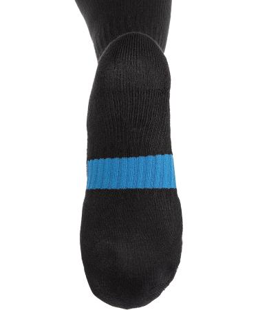 Wanderlust Everyday Compression Socks - Men & Women Support Stockings, Black-blue, Large - Buy Online on GoSupps.com