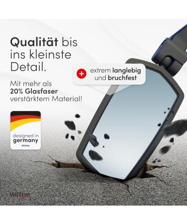 Wittkop Bike Mirror - Large HD Field of Vision | 360 Rotating & Foldable | Durable Convex Rear View Mirror for Bicycles & E-Bikes | Left Handlebar Assembly - Buy Online on GoSupps.com