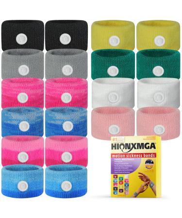 Motion Sickness Bands/Acupressure Nausea Wristband for Nausea Sea Sickness Wristbands for Natural Relief of Morning Sickness Dizziness Anxiety Motion Sickness(Car Sea Flying Travel Sickness) 10d 10 Pair