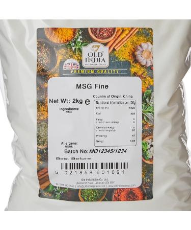 Old India MSG Fine 2kg - Premium Quality Seasoning (Pack of 1) - Buy Online on GoSupps.com