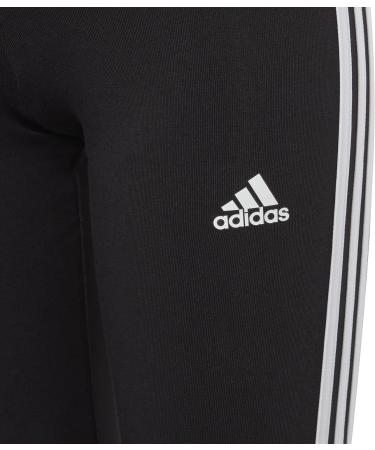 adidas Girls Leggings 3-Stripes Essentials 140 - Black & White | International Shipping Available - Buy Online on GoSupps.com