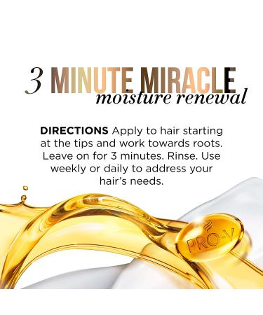 Pantene Pro-V 3 Minute Miracle Daily Conditioner 8 fl oz - Nourish & Repair Hair - Buy Online on GoSupps.com