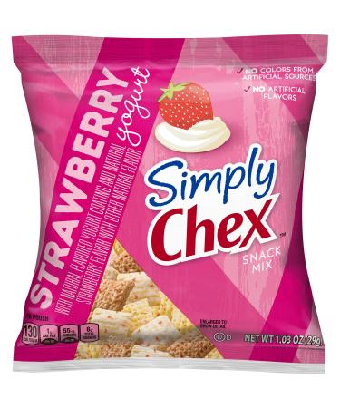 Simply Chex Mix Strawberry Yogurt 1.03 Oz (Pack of 60)