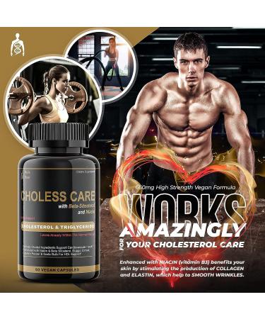 Organic Garlic Capsules for Lowering Cholesterol & Heart Health | Beta Sitosterol, Niacin, Cayenne Pepper for Healthy HDL & LDL Levels - Buy Online on GoSupps.com