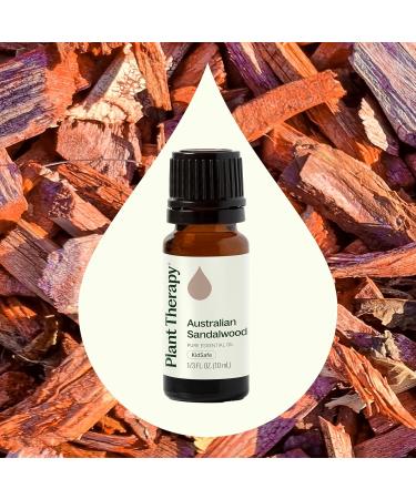 Plant Therapy Australian Sandalwood Essential Oil 10 mL (1/3 oz) 100% Pure Undiluted Natural Aromatherapy for Diffusion and Body Care - Buy Online on GoSupps.com