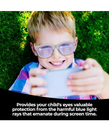GALVANOX Ava & Ethan Blue Light Glasses for Kids | Blue Light Blocking for Ages 3-12 | Clear Perfect for Computer & Gaming - Buy Online on GoSupps.com