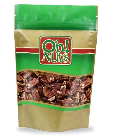 Pecans Dry Roasted Unsalted | Kosher Oil-Free All Natural Pecans | For Baking Snacks Salad Dressing | Packed in 2 LB Resealable Bulk Bag | Oh! Nuts 2 Pound (Pack of 1) - Buy Online on GoSupps.com