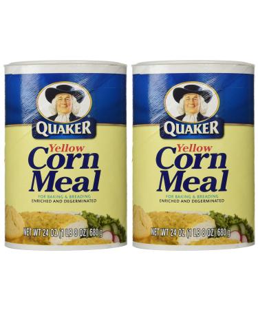 Quaker Yellow Corn Meal 24 oz pack of 2 1.5 Pound (Pack of 2)