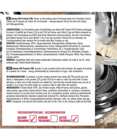 BWG Amino 6K Protein Shake - Triple Chocolate | 6 High-Quality Protein Sources with BCAAs & Glutamine for Muscle Building | 1 Pack (2.5 kg) - International Shipping Available - Buy Online on GoSupps.com