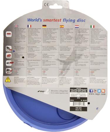 ROGZ RF01-B Flying Object Dog Frisbee Toy - Blue | Playful Throwing Disc for Dogs - Buy Online on GoSupps.com