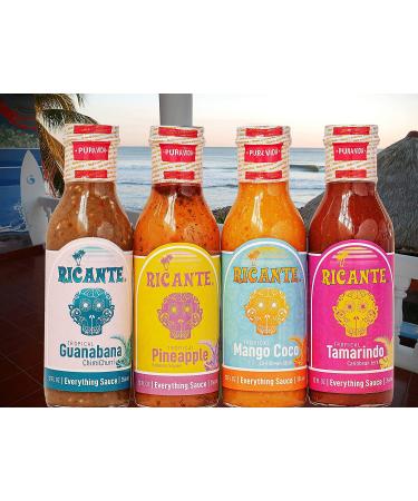 Ricante Tropical Mango Coco Caribbean Style Everything Sauce - 12oz Bottle | Keto, Gluten Friendly, Whole 30 Approved - Buy Online on GoSupps.com