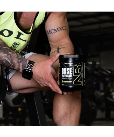 NutraBio Base Pre-Workout Powder 200mg Caffeine Sustained Energy Focus Endurance Pump Sugar Free Clean Preworkout for Men and Women - Beta Alanine L-Tyrosine 30 Servings - Lemon Lime - Buy Online on GoSupps.com