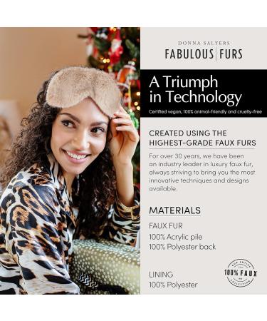 Donna Salyers' Fabulous-Furs Sparkle-Band Faux-Fur Eye Mask in Rose Mink - Women's Sleep Mask - Buy Online on GoSupps.com