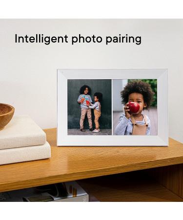 Aura Carver Luxe WiFi Digital Picture Frame 10.1 - Sea Salt | Add Photos Easily with Aura App, Free Unlimited Storage, Videos Playback | Top Digital Photo Frame - Buy Online on GoSupps.com
