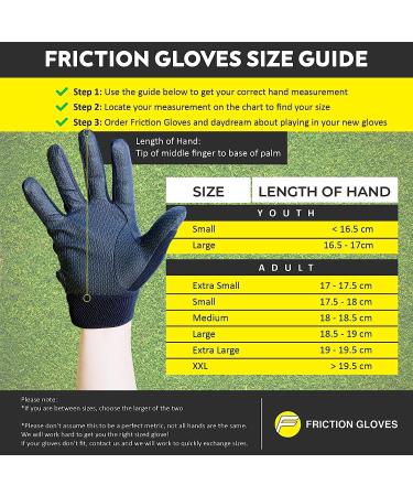 Friction Gloves - Rubberized Disc Golf Gloves for Ultimate Grip - Adult Medium - Buy Online on GoSupps.com