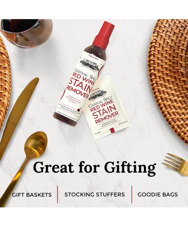 CHATEAU SPILL Red Wine Stain Remover 4oz - Powerful Safe Spray for Clothes, Tablecloth, Carpet & Upholstery - Removes Stubborn Stains Easily - 1 Pack - Buy Online on GoSupps.com