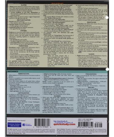 Quickstudy Reference Guide | 218654 | Fast Facts and Essential Information - Buy Online on GoSupps.com