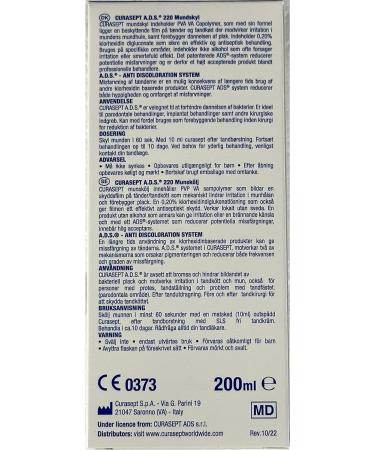 Curasept Mouthwash 0.2% 200ml - Effective Oral Rinse (Pack of 1) - Buy Online on GoSupps.com