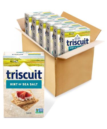Triscuit Hint of Sea Salt Whole Grain Wheat Crackers, 8.5 oz (pack of 6) Hint of Salt