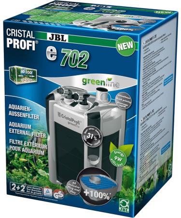 JBL CristalProfi E702 GreenLine Filter Bundle for Aquariums | 60-200 Liters | Double Tap & Quick Coupling | International Shipping Available - Buy Online on GoSupps.com