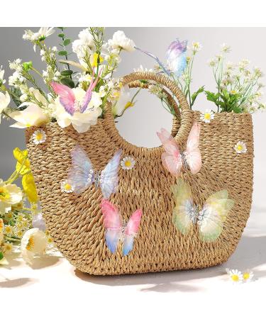 DEEKA 8 Pcs Large Butterfly Hair Clips | Colorful 90s Style Hair Accessories for Girls and Women - Buy Online on GoSupps.com