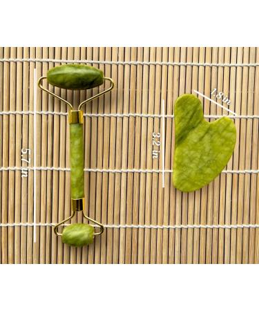Gua Sha & Jade Roller Set | Facial Tools for Anti-Aging & Skin Care | Perfect Self Care Gift for Men & Women - Buy Online on GoSupps.com