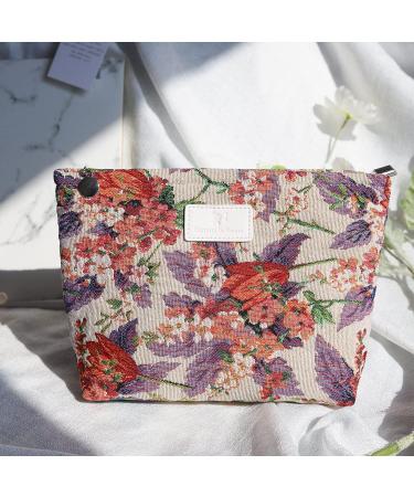 Large Capacity Canvas Cosmetic & Travel Bag | Makeup Toiletry & Pencil Organizer (CO1) - Buy Online on GoSupps.com