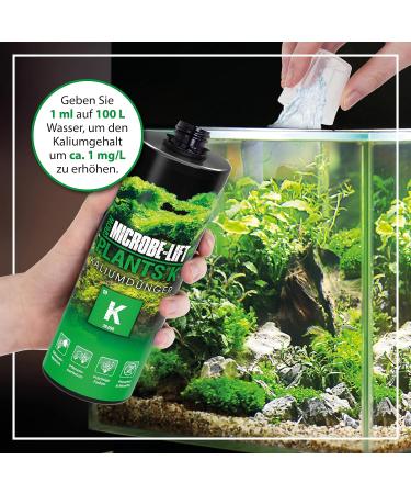 Microbe-Lift Plants K | Potassium Fertilizer for Freshwater Aquariums | Nitrate & Phosphate Free | 236ml for Magnificent Plant Growth | Aquascaping Solution - Buy Online on GoSupps.com