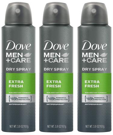 Dove Mens Antiperspirant Extra Fresh (Pack of 3) 3.8 Ounce (Pack of 3) - Buy Online on GoSupps.com