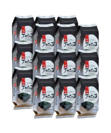 Premium Roasted Seaweed Snack  Korean Snacks  Crispy, Roasted and Lightly Salted, Source of Omega 3, Healthy Vegan Snacks  JRND Foods  18 Packs