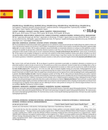 Hyaluronic Acid Capsules 300 mg | Vegan | 3-Month Supply | High Bioavailability | Additive-Free | Made in Germany - Buy Online on GoSupps.com