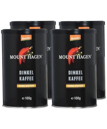 Buy Mount Hagen Spelt Coffee (100% Spelt) - Demeter Certified Pack of 4 x 100g - Premium Organic Coffee for International Shipping - Buy Online on GoSupps.com