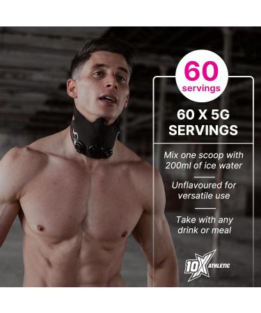 10X Athletic Creatine Unflavored 300g 60 servings - Buy Online on GoSupps.com