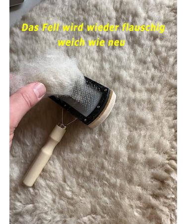 Premium Lambskin Brush for Gentle Care Perfect for Lambskin Fabrics | International Shipping - Buy Online on GoSupps.com