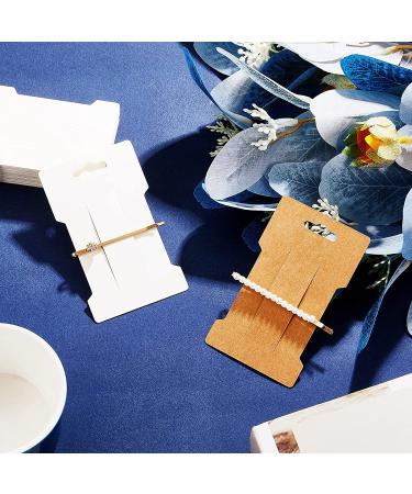 Outus 120 Pieces Hair Clip Display Cards - Kraft Paper Hair Bow Holder for Organizing Accessories - 6 x 10 cm Rectangular Clip Collecting Cardboard - Set of 3 Colors - Buy Online on GoSupps.com