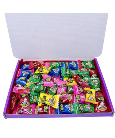 Warheads Sour Sweets Extreme Hard Candy Gift Box - 40 Indivdually Warpped Warheads Hamper Selection Gift Pack American Candy