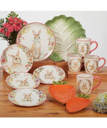 Certified International Easter Garden 3-D Bunny Cookie Jar - 64oz, Multicolored - Buy Online on GoSupps.com