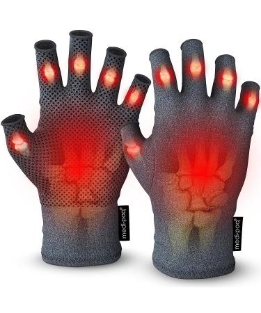 Medipaq Arthritis Gloves (Medium) - Fingerless Compression Gloves for Carpal Tunnel Relief - Women and Men - Pain Relief (1 Pair) - Buy Online on GoSupps.com