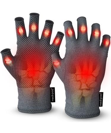 Medipaq Arthritis Gloves (Medium) - Compression Gloves for Arthritis for Women and Men - Fingerless Gloves for Women and Men - Carpal Tunnel Relief - Arthritis Gloves for Women and Men in Pain Medium (1 Pair)