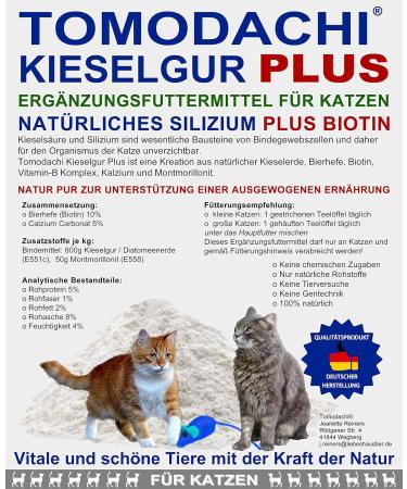 Kieselerde Plus Biotin for Cats | Natural BARF Supplement - Rich in Silica Amino Acids & Essential Minerals | 2L Bucket for Vitality - Buy Online on GoSupps.com