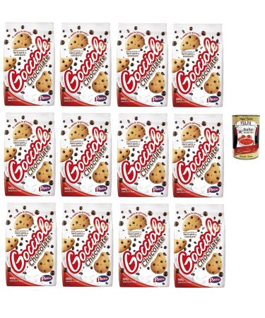 Italian Gourmet E.R. Pavesi Barilla Gocciole Italian Biscuits 500 g + Polpa Italian Gourmet 400 g Pack of 12