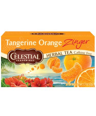 Celestial Seasonings Herbal Tea Caffeine Free Tangerine Orange Zinger 20 Tea Bags 1.7 oz (47 g)