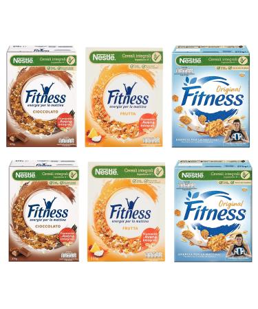 Testpalet Nestl Fitness Original Cioccolato Frutta Wheat and Oat Cereal 6 x 375 g