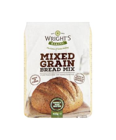 Wright's | Mixed Grain Bread Mix 500g | For Machine or Hand Baking | Suitable for Vegetarians