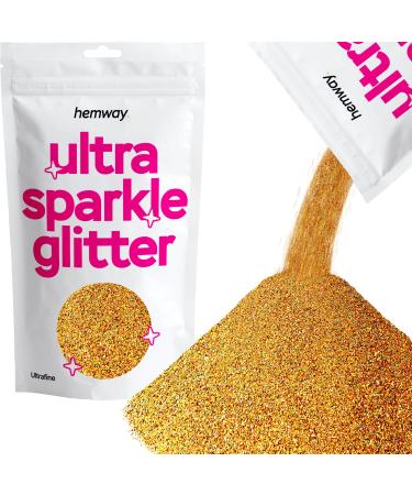 Hemway Ultra Sparkle Glitter Silver 100g / 0.35oz Multi-Purpose Epoxy Resin Arts & Crafts Cosmetic Safe Body Hair Face Nail Weddings Art Beauty Tumblers Flowers Powder Dust Premium