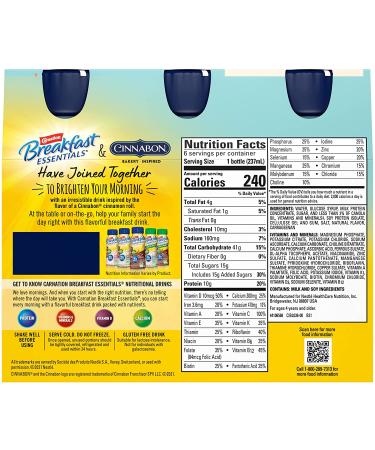 Carnation Breakfast Essentials Cinnabon Nutritional Drink - Delicious and Nutritious - Buy Online on GoSupps.com