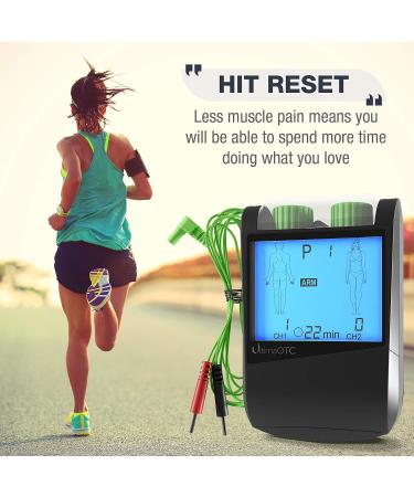 Ultima OTC TENS Massager - Best Electric Muscle Stimulator for Pain Relief & Nerve Therapy Device - International Shipping Available - Buy Online on GoSupps.com