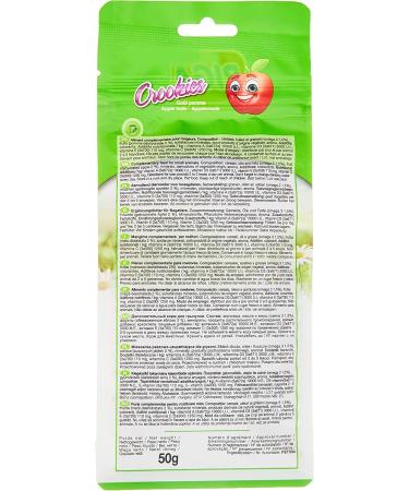 Riga - Apple Crookies - Crispy Cookies for Dwarf Rabbits Guinea Pigs and Small Rodents - Rich in Vitamins and Omega 3-50g - Buy Online on GoSupps.com