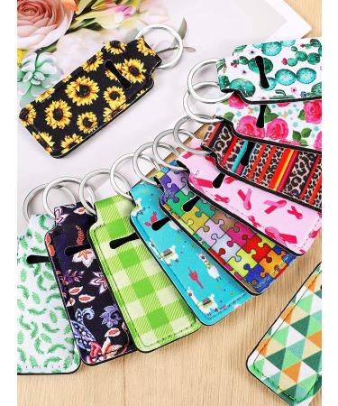 Buy PUEZOKLY 24-Piece Lip Balm Holder Keychain & Wristlet Lanyards - Stylish Neoprene Protectors for Women & Girls - Ideal for Lipstick Storage - Shop Internationally - Buy Online on GoSupps.com